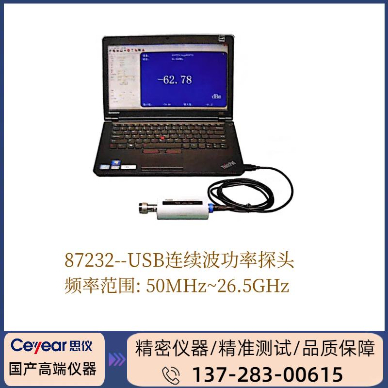 87232 :（ 50MHZ ~ 26.5GHZ ）USB连续波功率探头